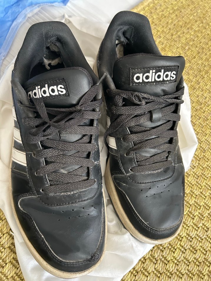 Erkek Siyah Spor Ayakkabı Bağcıkları - Görsel 3