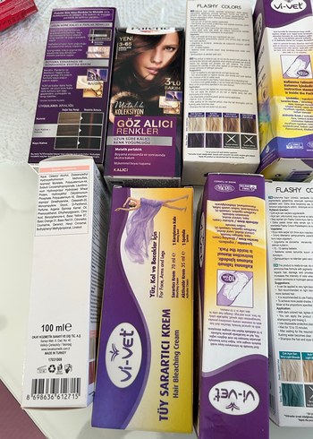 Vi-Vet Tüy Sarartıcı Krem Saç Boyası - Görsel 2