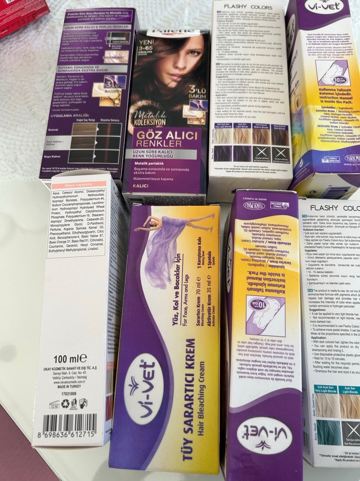 Vi-Vet Tüy Sarartıcı Krem Saç Boyası - Görsel 2