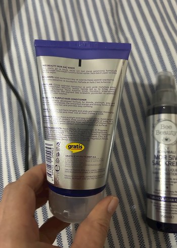 Mor Çam mor saç spreyi saç kremi - Görsel 2