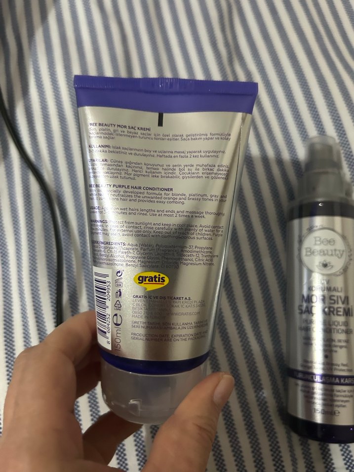 Mor Çam mor saç spreyi saç kremi - Görsel 2