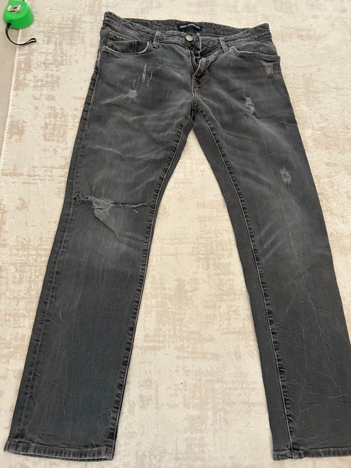 Gri Regular Fit Erkek Denim Jean - Görsel 4