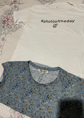 Düğmeli Kısa Kollu Hamile Tişörtü - Görsel 5