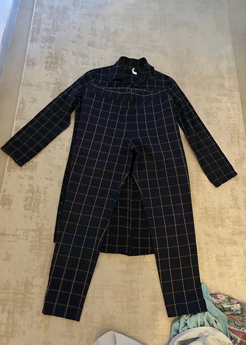 Erkek Lacivert Kareli Kısa Kollu Pijama Takımı - Görsel 3