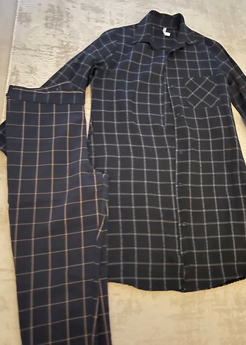 Erkek Lacivert Kareli Kısa Kollu Pijama Takımı - Görsel 6