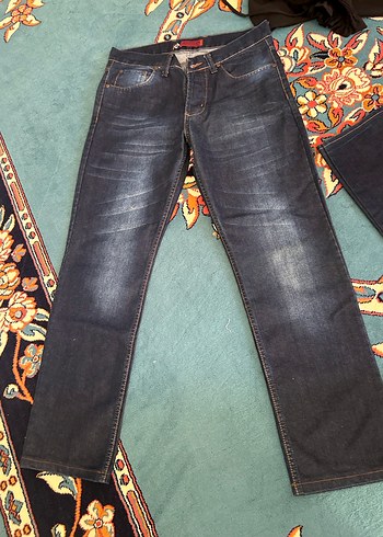 Koton Erkek Lacivert Regular Fit Denim Pantolon