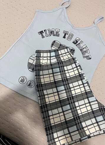 s Beden Şort atlet pijama takımı