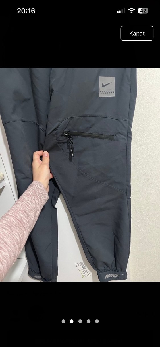 Gri Erkek Outdoor Bol Kesim Eşofman Altı - Görsel 2