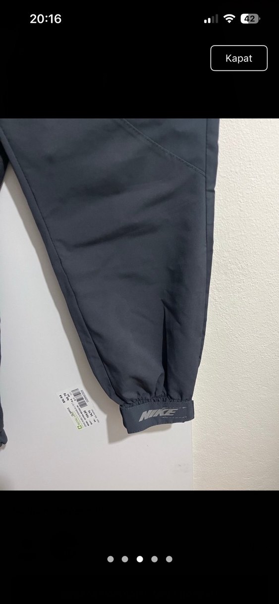 Gri Erkek Outdoor Bol Kesim Eşofman Altı - Görsel 3