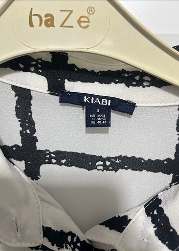 Beyaz Gri Ekose Desenli Uzun Tunik - Görsel 3