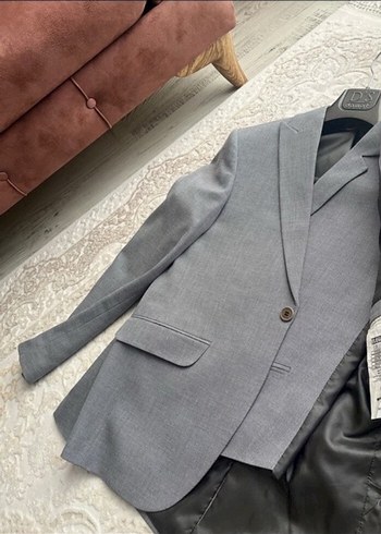 Gri Regular Fit Düğmeli Damat Takımı - Görsel 5