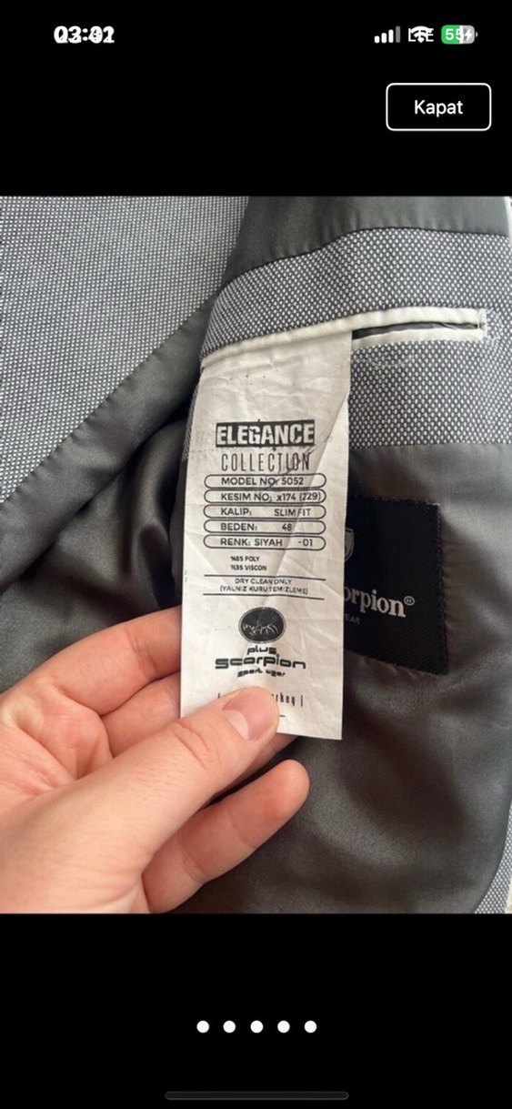 Gri Regular Fit Düğmeli Damat Takımı - Görsel 3