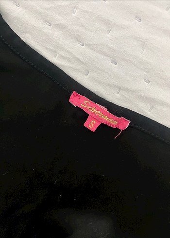 Baskılı Siyah Hamile Bluzu - Görsel 2