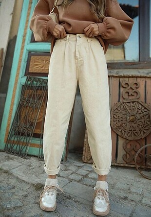 Pimpkie pantalon krem rengi
