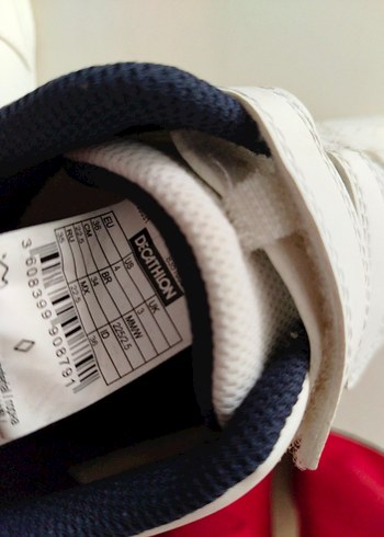 Çocuk Beyaz Cırtcırtlı Spor Ayakkabı decathlon - Görsel 3