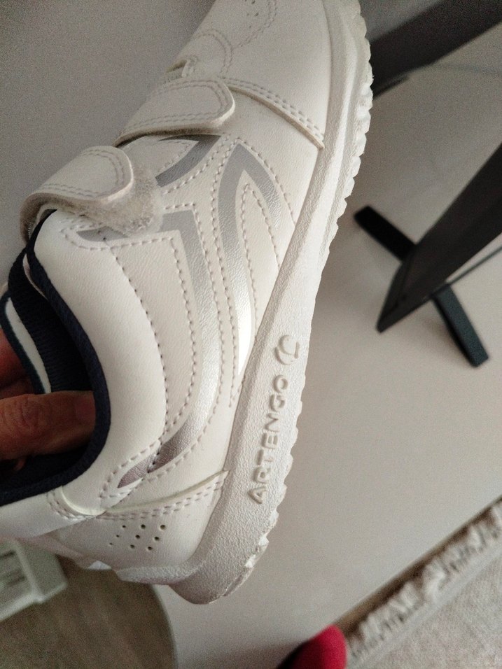 Çocuk Beyaz Cırtcırtlı Spor Ayakkabı decathlon - Görsel 4