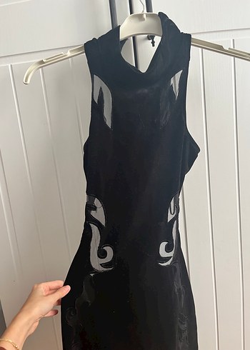 Bershka kadife elbise - Görsel 2