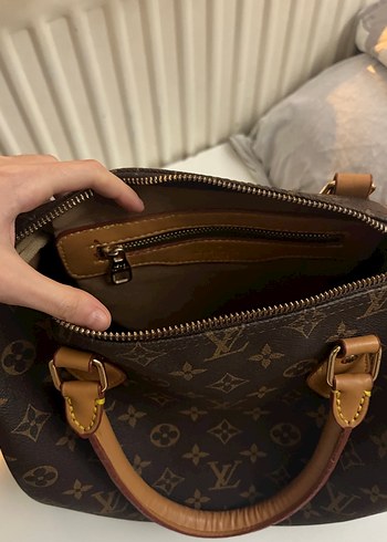 Louis vuitton benzeri Kahverengi Deri Kadın Çanta - Görsel 4