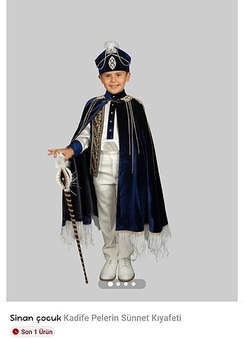 Standart Beden Beden lacivert Renk Sinan Çocuk Sünnet Kıyafeti