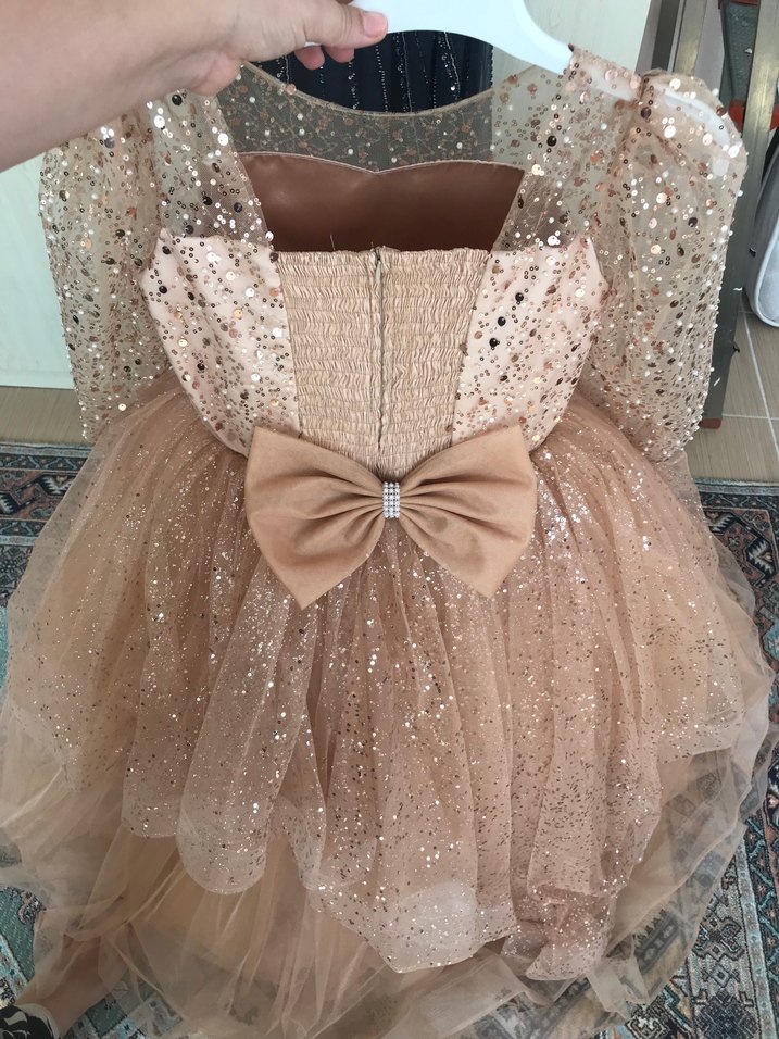 Abiye astarlı Çocuk elbisesi - Görsel 3