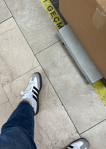 Beyaz Gri Sneaker Kadın Ayakkabı