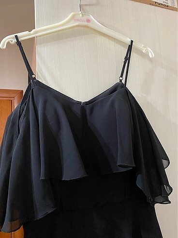SLN SLN siyah mini elbise