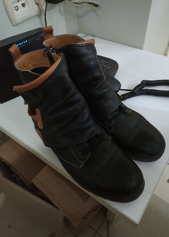 Kadın deri bot - Görsel 2