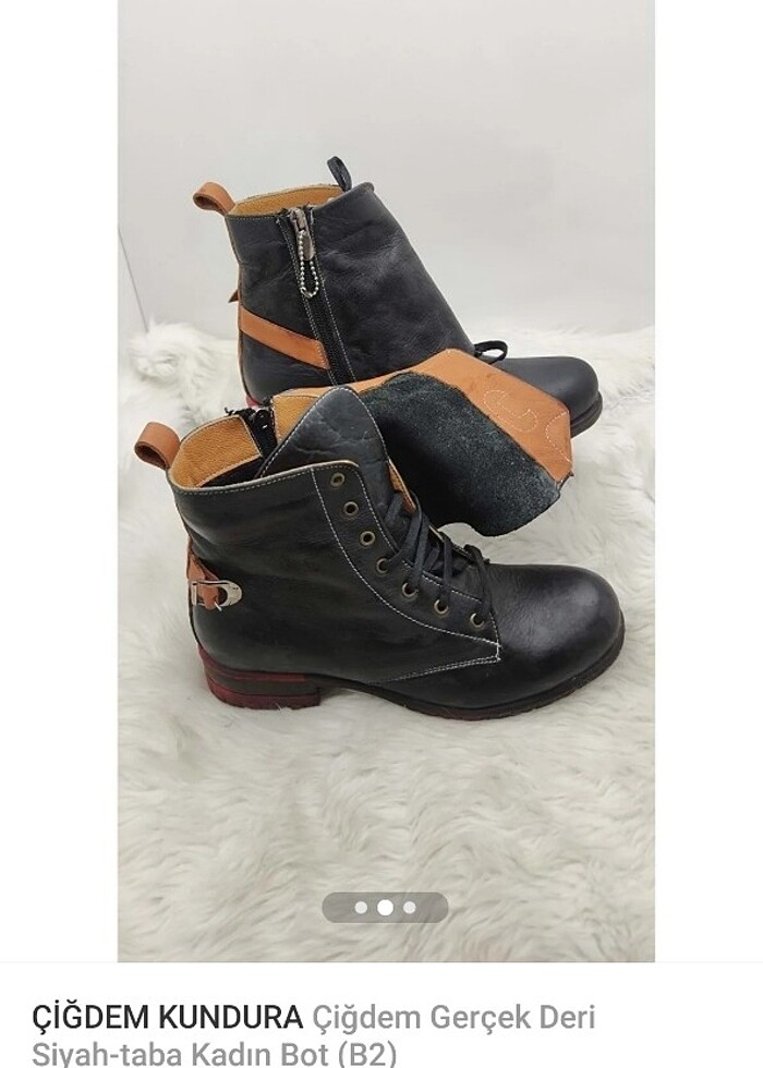 Kadın deri bot - Görsel 5