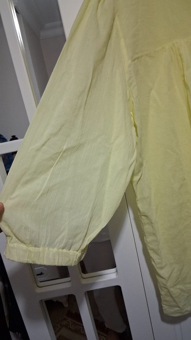 Sarı V Yaka Uzun kol. - Görsel 3