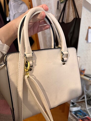 Michel Kors Krem Çanta - Görsel 4