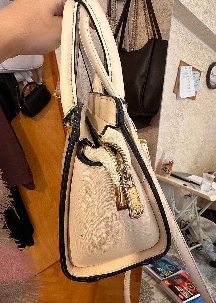 Michel Kors Krem Çanta - Görsel 3