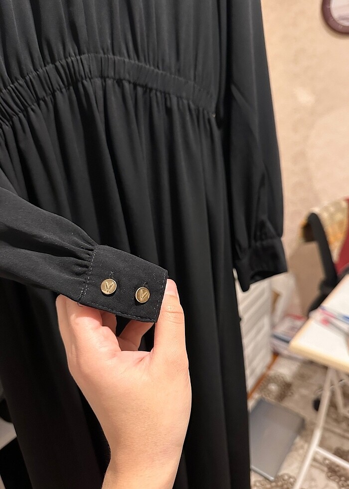 Tesettür Siyah Elbise - Görsel 2