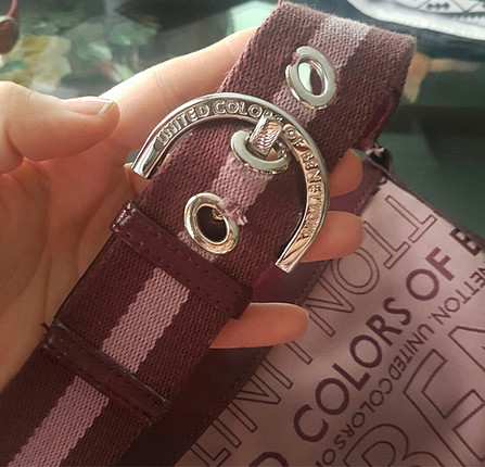 universal Beden Benetton Gul kuru summer- bordo canta
