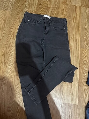 Mango Koyu Gri Antrasit Skinny Jean Kot