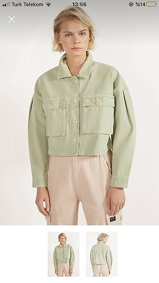 Bershka yeşil ceket