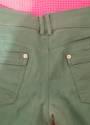 Defacto yeşil dar paça pantolon