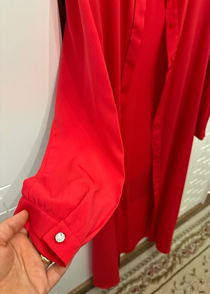 Gömlek elbise - Görsel 2