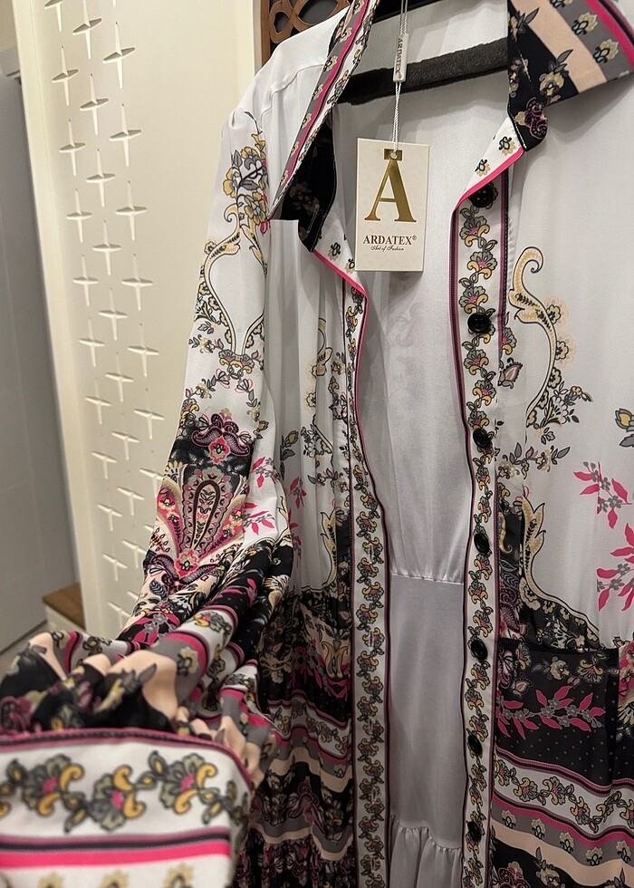 Şifon elbise - Görsel 4