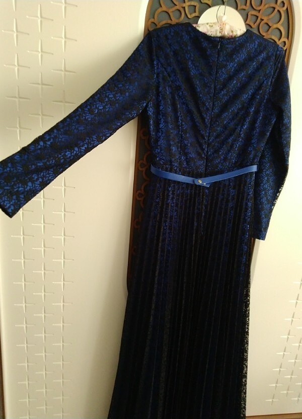 Güpürlü  Tesettür Elbise - Görsel 2