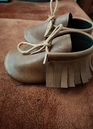 20 Beden Bebek deri patik ayakkabı