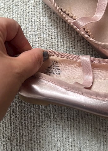 Pembe Kemerli Kız Çocuk Babet Ayakkabı - Görsel 5