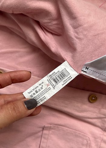 Kız Çocuk Pudra Pembe  trenşkot - Görsel 2