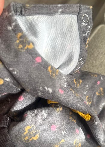 Gri Uzun Kollu Kız Elbise Fırfırlı - Görsel 5