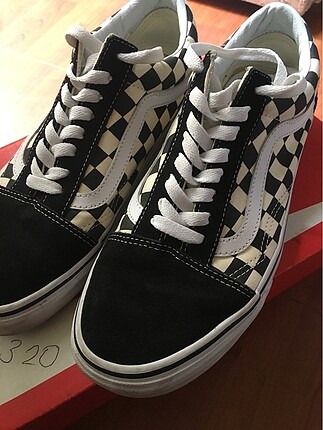 vans damalı spor ayakkabı