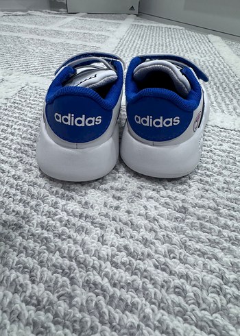 25 Beden Adidas Renkli Baskılı Beyaz Erkek Çocuk Spor ayakkabı