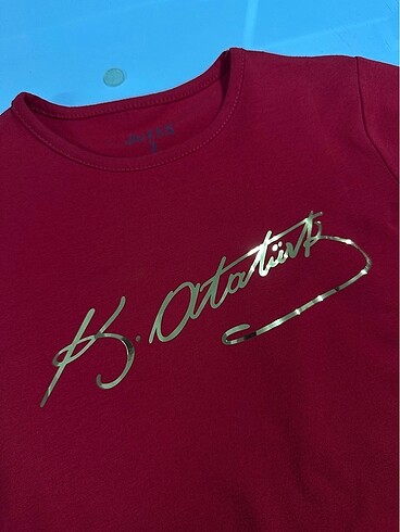 Diğer Kemal Atatürk Gold imzalı Tshirt
