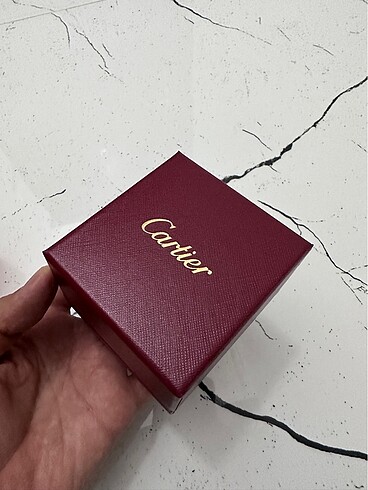 Beden bordo Renk Cartier yüzük kutusu