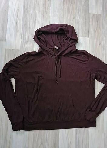 Melville Brandy Melville Kapşonlu Sweatshirt Bordo