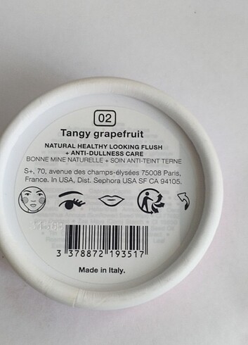 Beden Sephora Collection All-In-One Cream Color - Krem Allık 02 Tangy