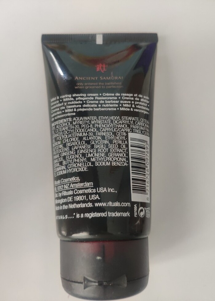 Rituals Samurai Magic Shave Cream Mild & Caring 70 ml - Görsel 4